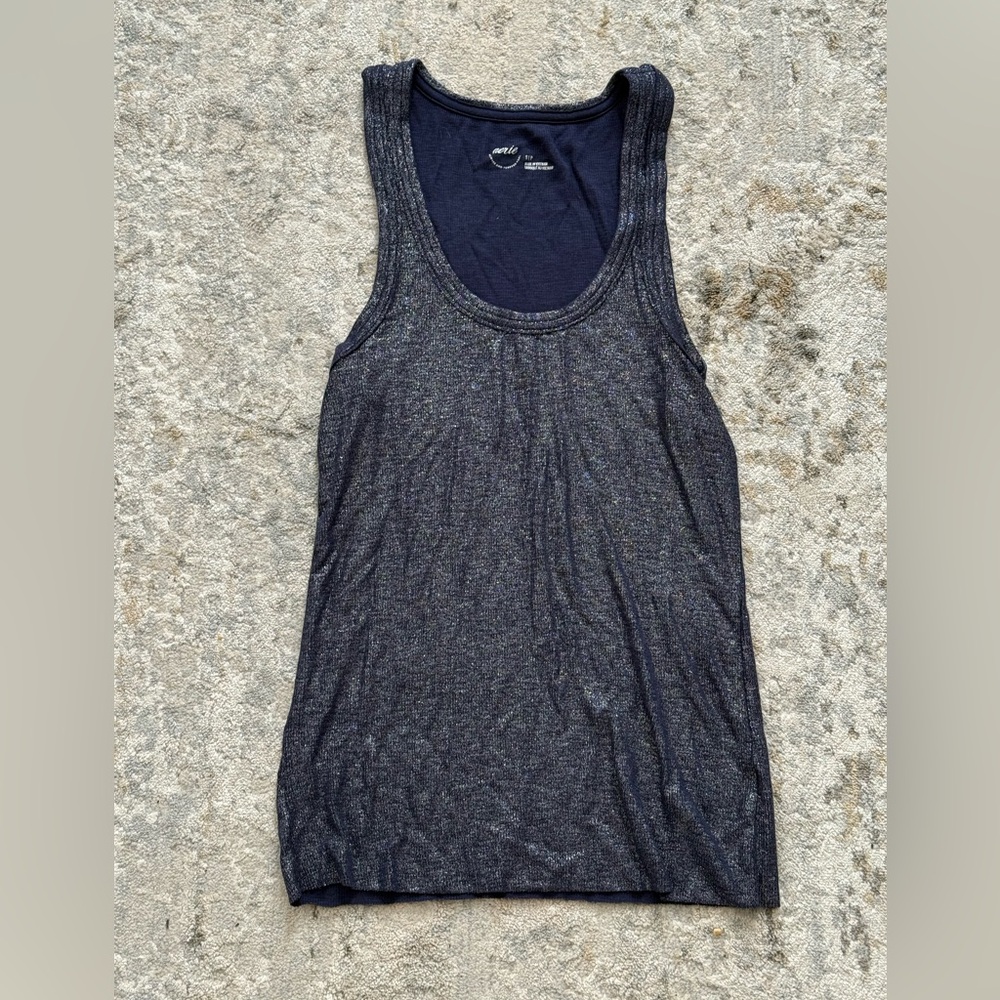 Never worn Aerie sparkle stretchy Charcoal Gray Top